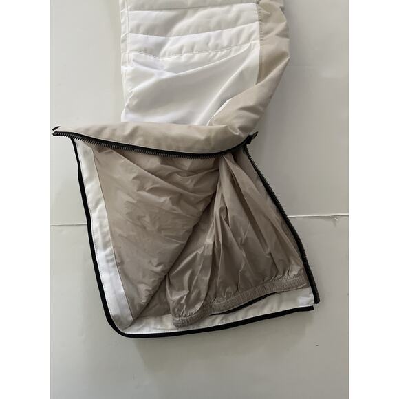 Lole Snow Ski Pants Women XL White Quilted Knee Zip Hand Pockets Snowboarding - Picture 13 of 16